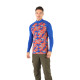 Men's Merino Asker Zip Long Sleeve Tee Shirts Top Base Layer  Blue