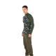 Men's Merino Asker Zip Long Sleeve Tee Shirts Top Base Layer Green