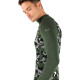 Men's Merino Asker Zip Long Sleeve Tee Shirts Top Base Layer Green