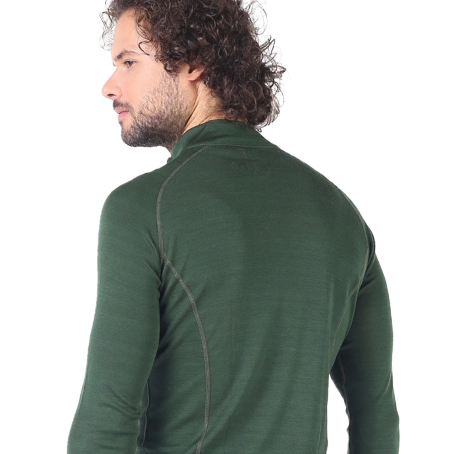 Men's Merino Astro Long Sleeve Top Base Layer Green