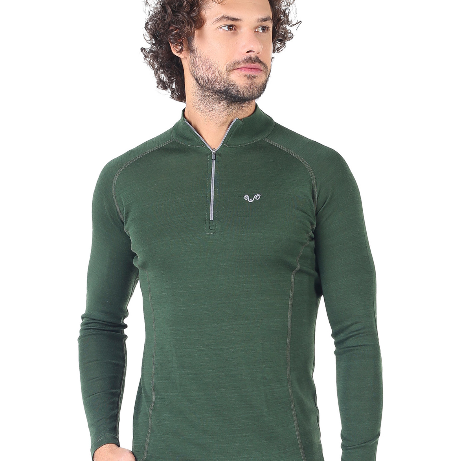 Men's Merino Astro Long Sleeve Top Base Layer Green