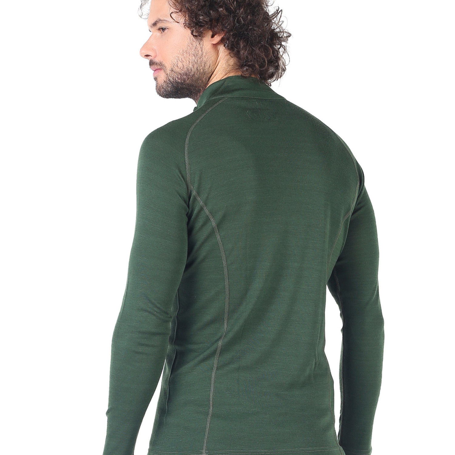 Men's Merino Astro Long Sleeve Top Base Layer Green