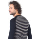 Men's Merino Astro Long Sleeve Top Base Layer Striped