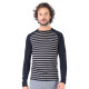 Men's Merino Astro Long Sleeve Top Base Layer Striped