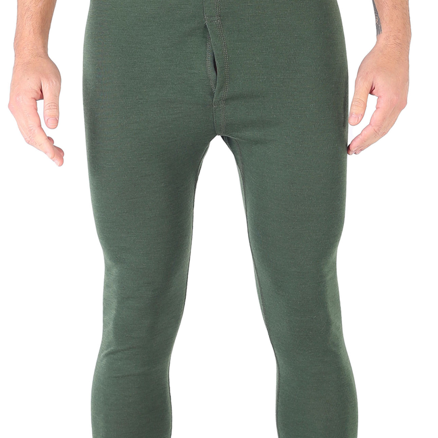 Men's Merino Atlas Long Johns Thermal Underwear Green