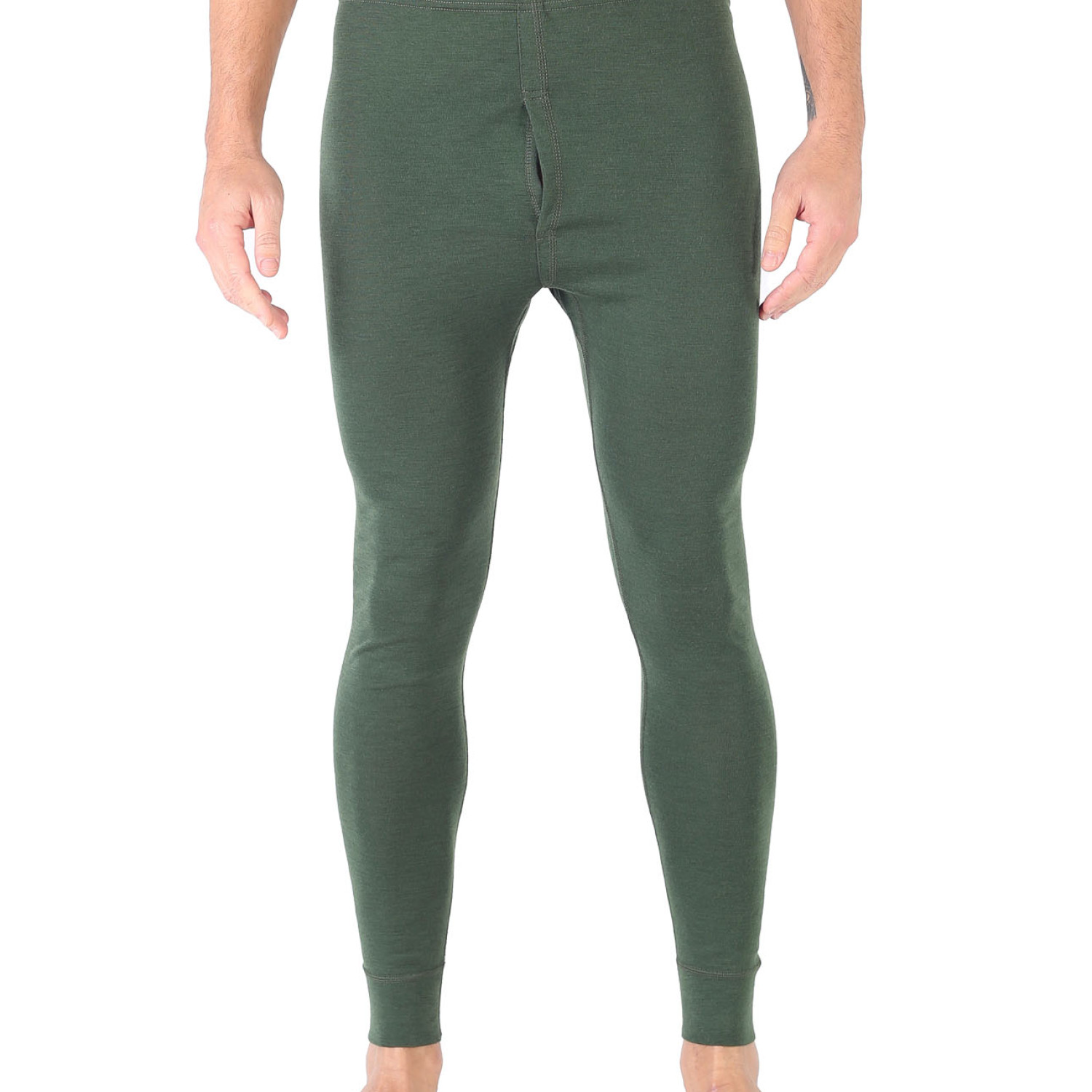 Men's Merino Atlas Long Johns Thermal Underwear Green