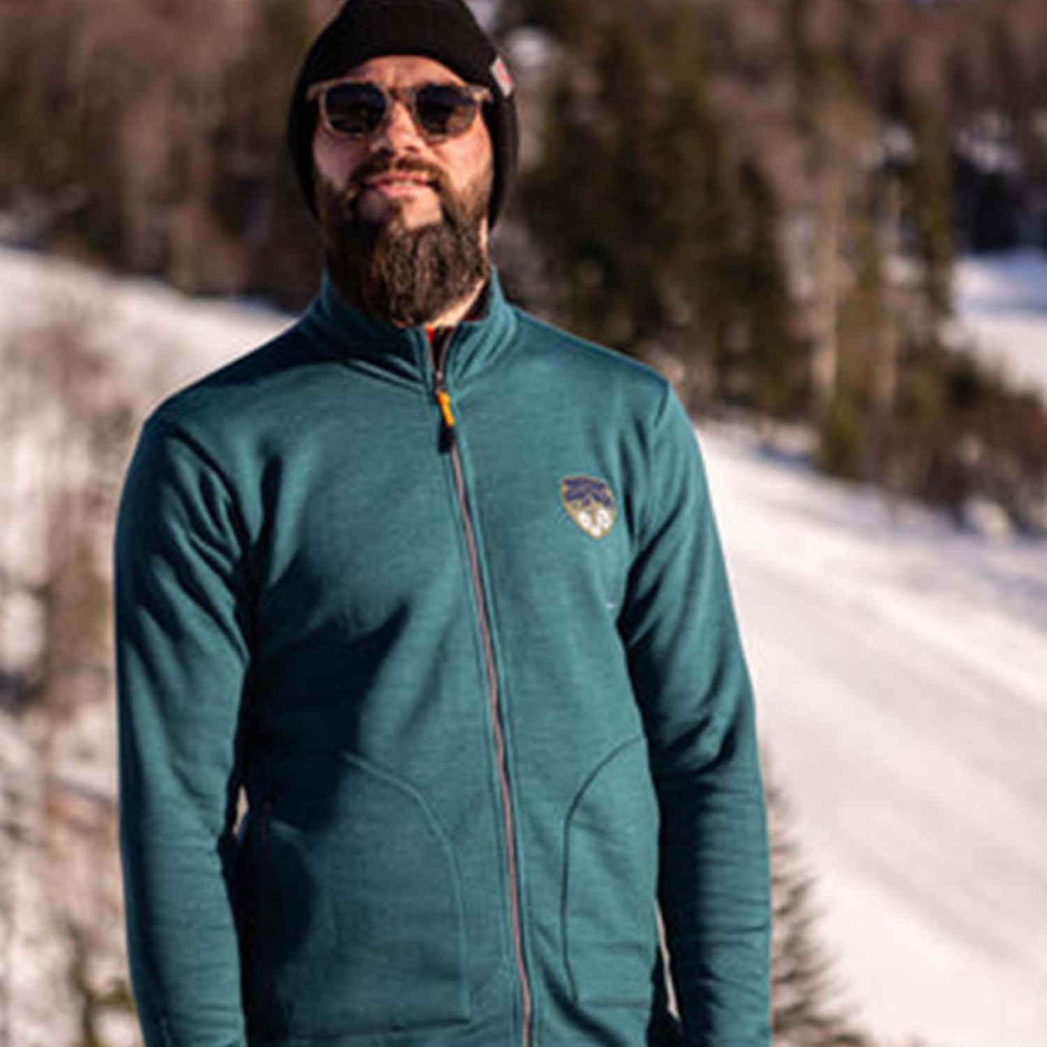 Men's Merino Bornova Insulated Full Zip Jacket & Coat for Winter Green