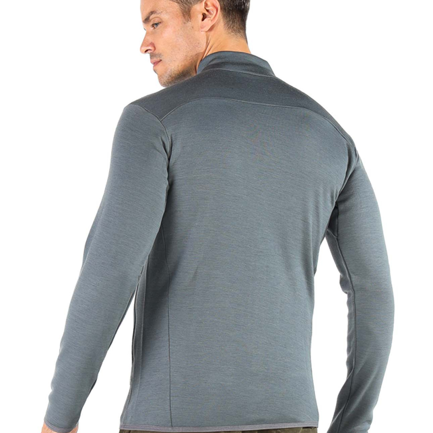 Men's Merino Bornova Insulated Full Zip Jacket & Coat for Winter Gray