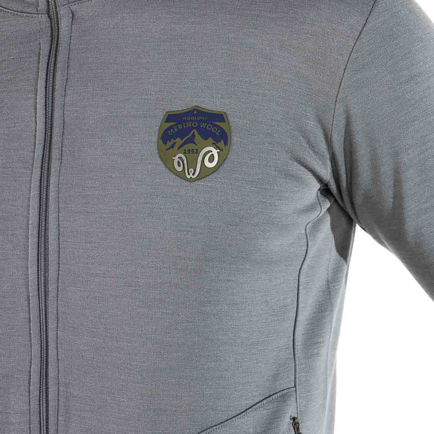 Men's Merino Bornova Insulated Full Zip Jacket & Coat for Winter Gray