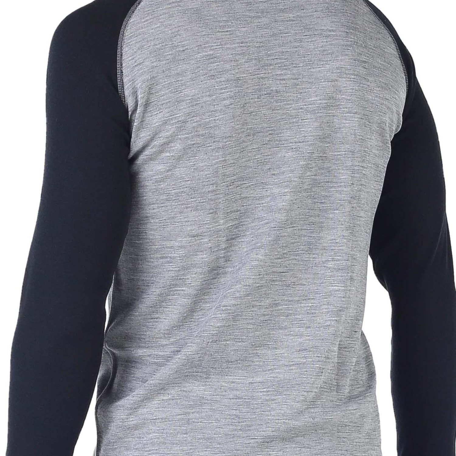 Men's Merino Brant Long Sleeve Tee Shirts Top Base Layer Black