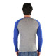 Men's Merino Brant Long Sleeve Tee Shirts Top Base Layer Blue
