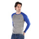 Men's Merino Brant Long Sleeve Tee Shirts Top Base Layer Blue