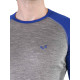 Men's Merino Brant Long Sleeve Tee Shirts Top Base Layer Blue
