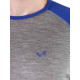 Men's Merino Brant Long Sleeve Tee Shirts Top Base Layer Blue