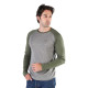 Men's Merino Brant Long Sleeve Tee Shirts Top Base Layer Green