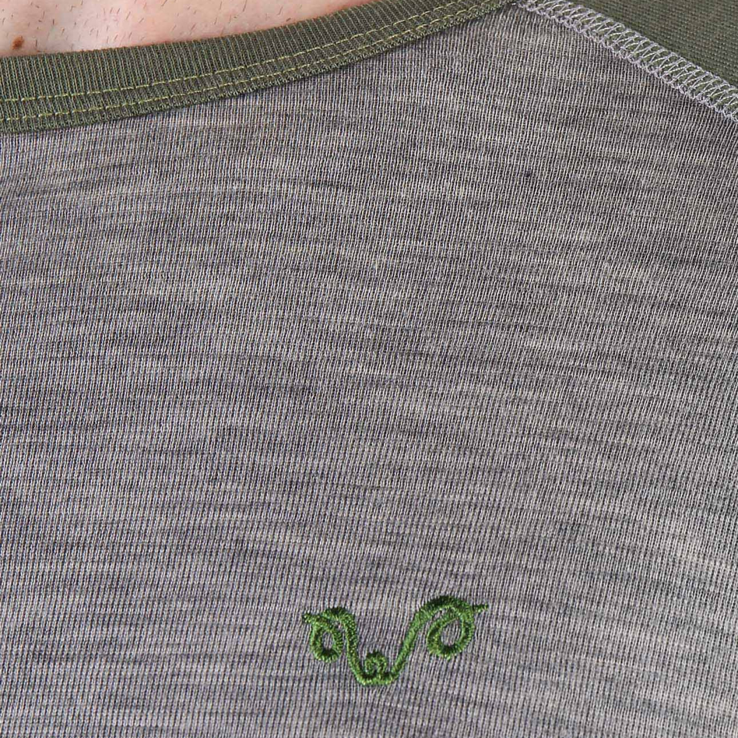 Men's Merino Brant Long Sleeve Tee Shirts Top Base Layer Green