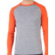 Men's Merino Brant Long Sleeve Tee Shirts Top Base Layer Orange