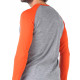 Men's Merino Brant Long Sleeve Tee Shirts Top Base Layer Orange