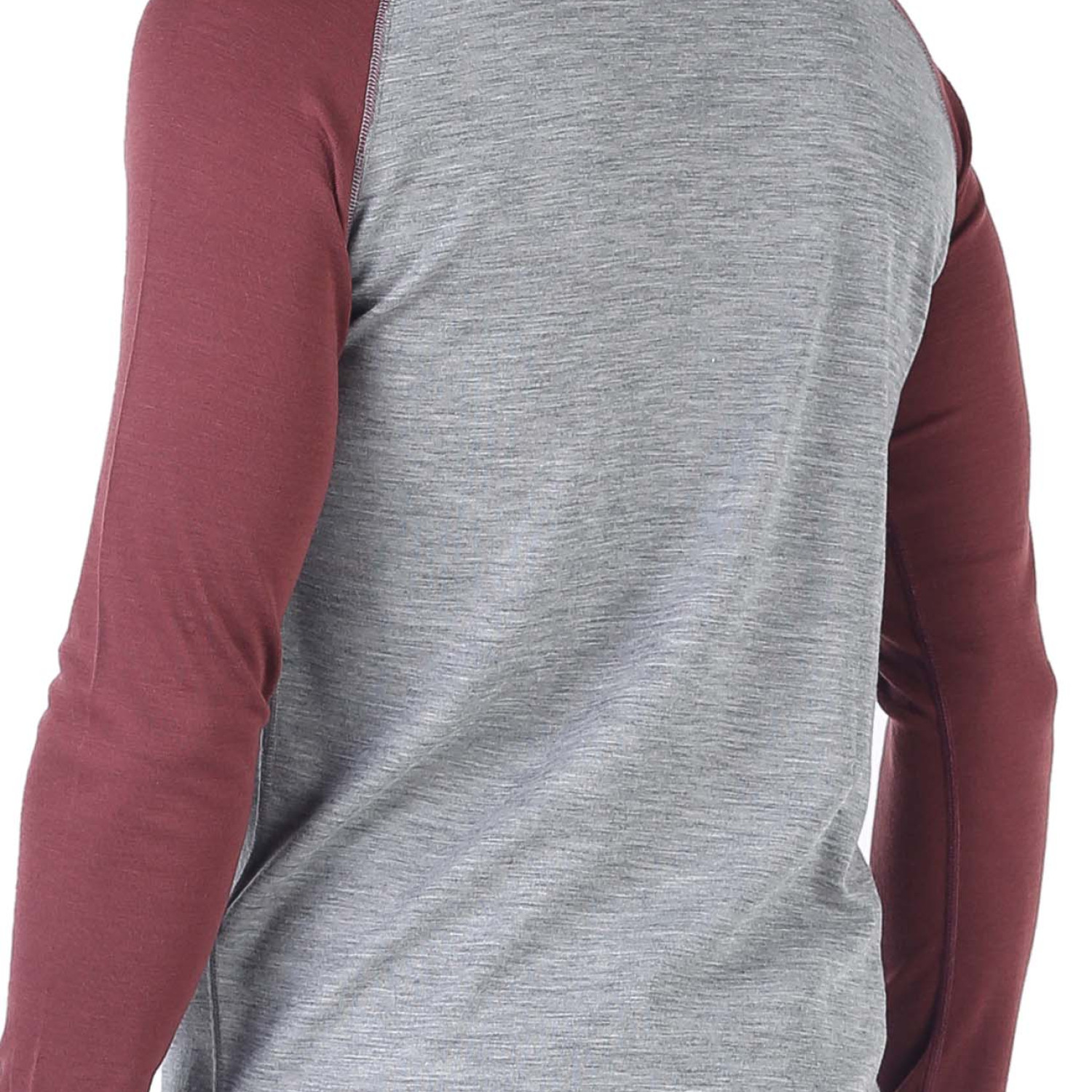 Men's Merino Brant Long Sleeve Tee Shirts Top Base Layer Purple