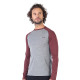 Men's Merino Brant Long Sleeve Tee Shirts Top Base Layer Purple