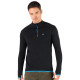 Men's Merino Halldor Long Sleeve Tee Shirts Top Base Layer Black