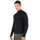 Men's Merino Halldor Long Sleeve Tee Shirts Top Base Layer Black
