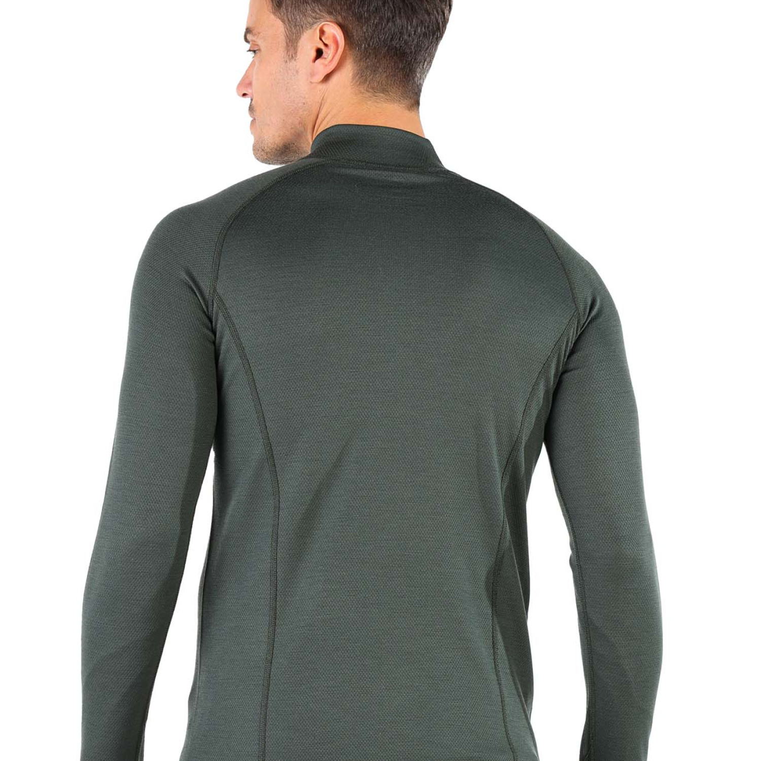 Men's Merino Halldor Long Sleeve Tee Shirts Top Base Layer Green