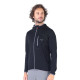 Men's  Merino Maestro Thermal Hooded Sweatshirt Zip Black