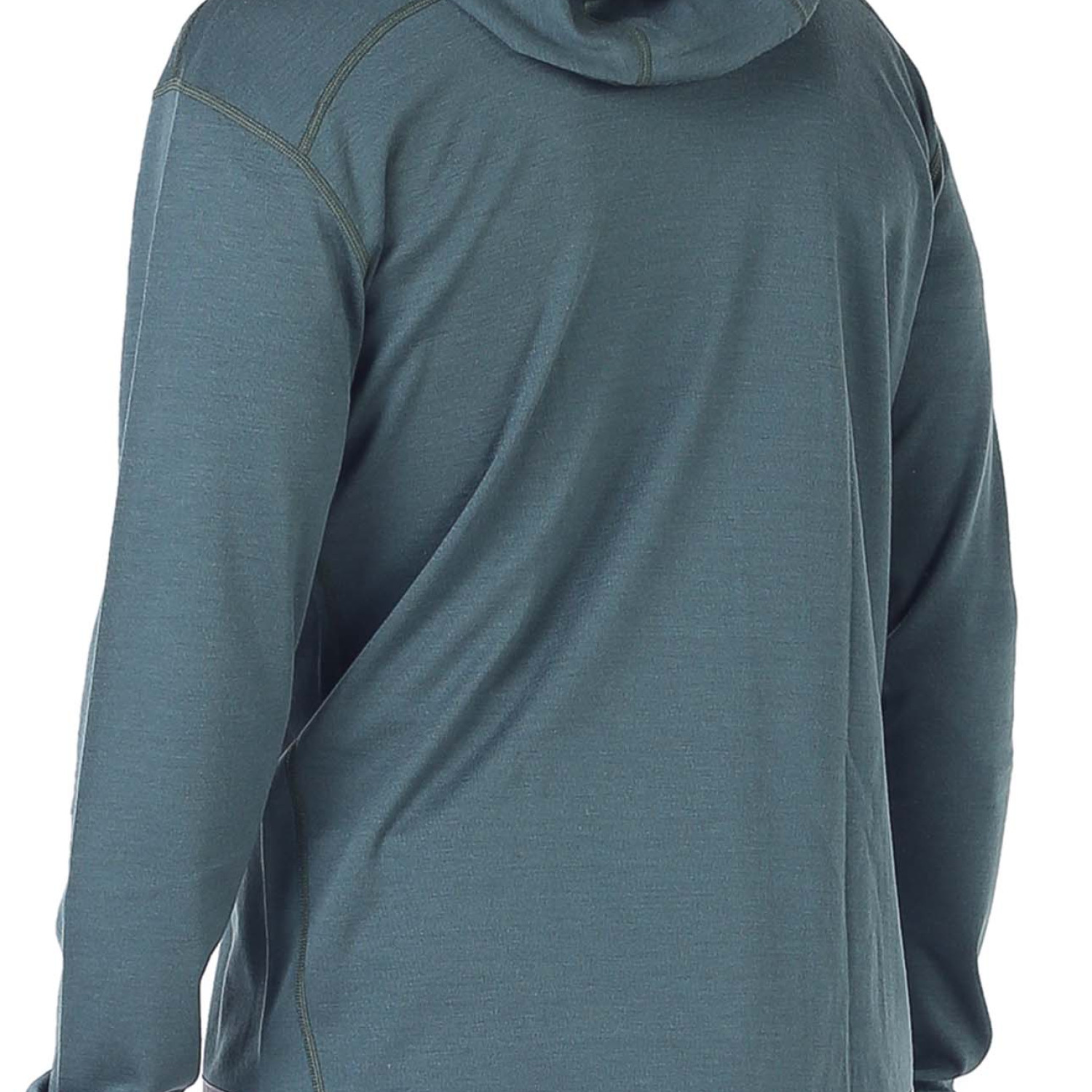 Men's  Merino Maestro Thermal Hooded Sweatshirt Zip Green