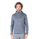 Men's  Merino Maestro Thermal Hooded Sweatshirt Zip Gray