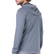 Men's  Merino Maestro Thermal Hooded Sweatshirt Zip Gray