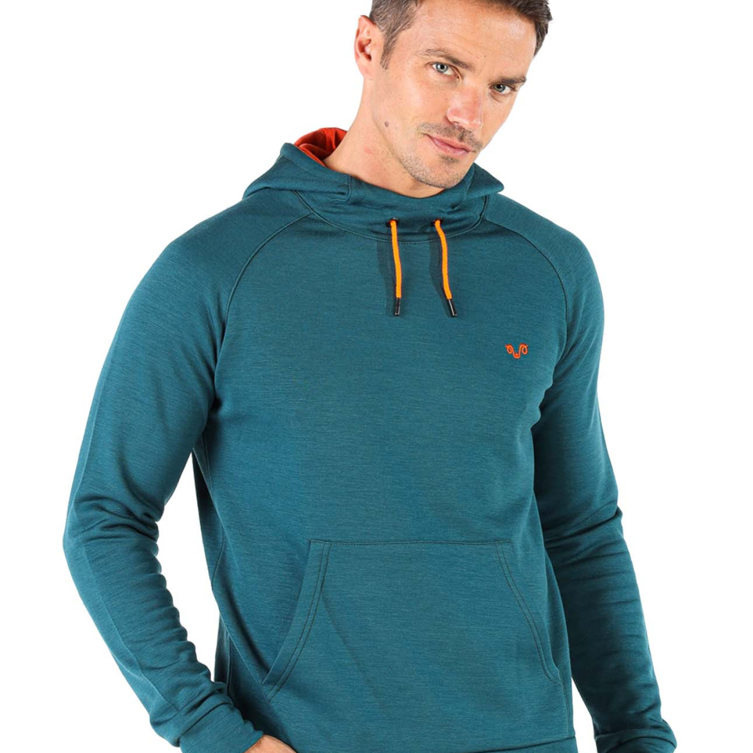 Men's Merino Scout Long Sleeve Pullover Hoodie Green