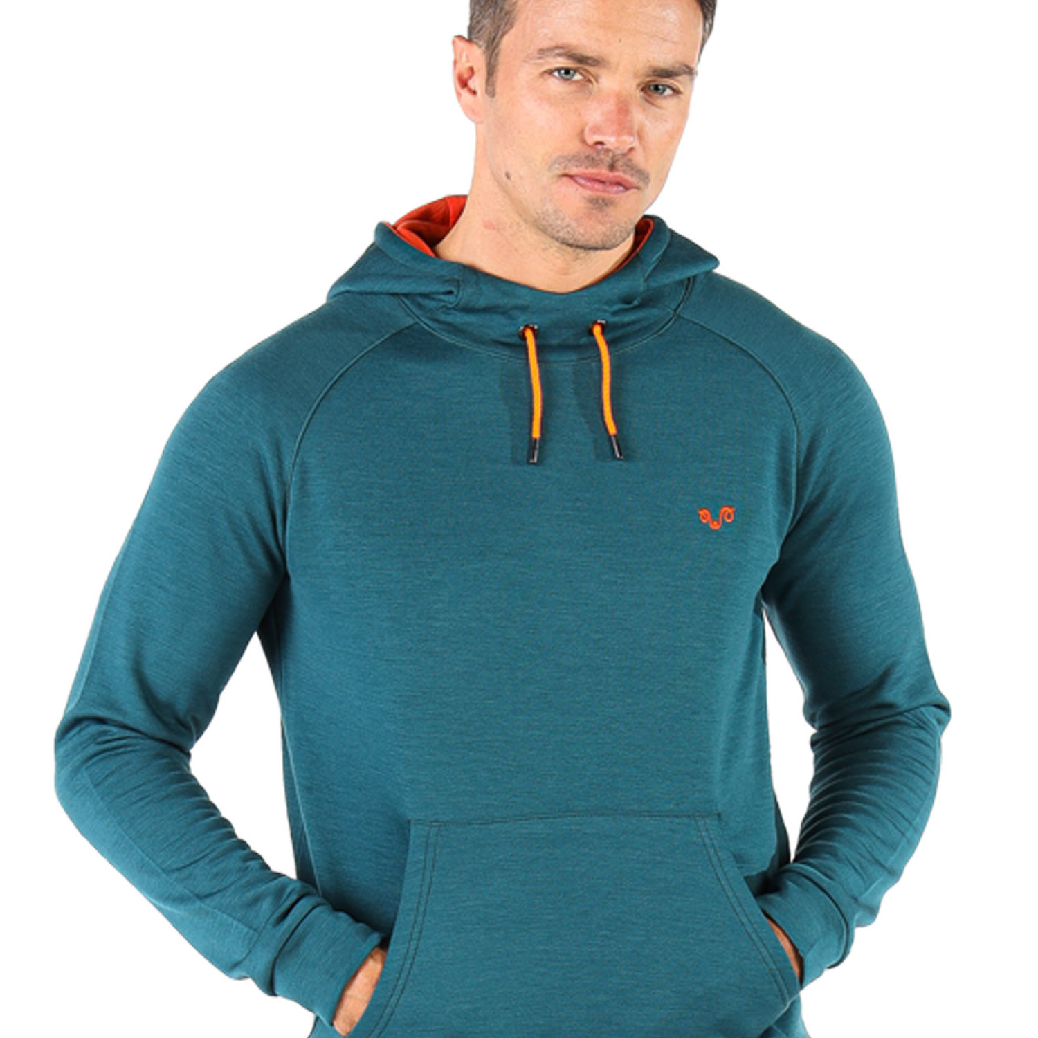 Men's Merino Scout Long Sleeve Pullover Hoodie Green