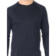 Men's Merino Eris Long Sleeve Tee Shirts Top Base Layer Black