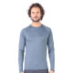 Men's Merino Eris Long Sleeve Tee Shirts Top Base Layer Gray