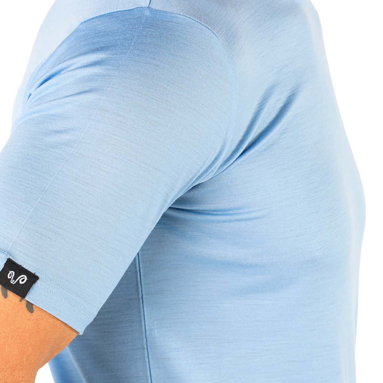 Men's Merino Notus Short Sleeve T-Shirt Crew Neck Blue