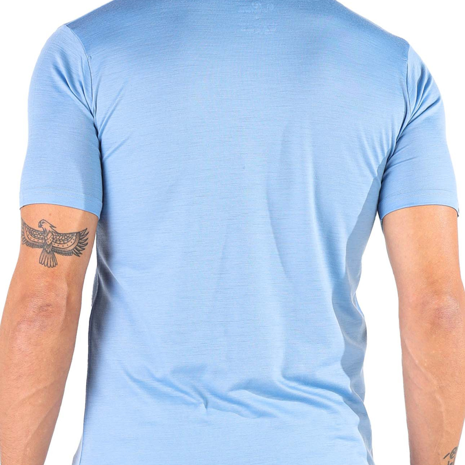 Men's Merino Notus Short Sleeve T-Shirt Crew Neck Blue