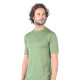 Men's Merino Notus Short Sleeve T-Shirt Crew Neck Green