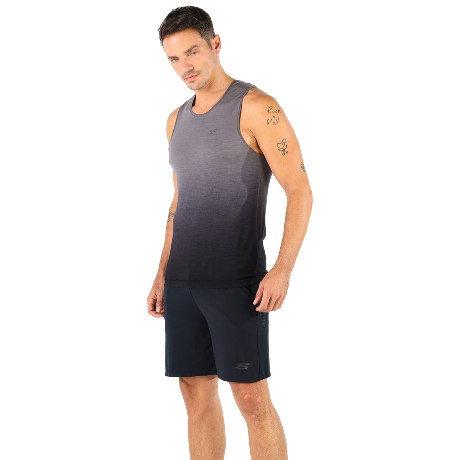 Men's Merino Spaja Sleeveless Muscle Shirt Tank Top for Workout