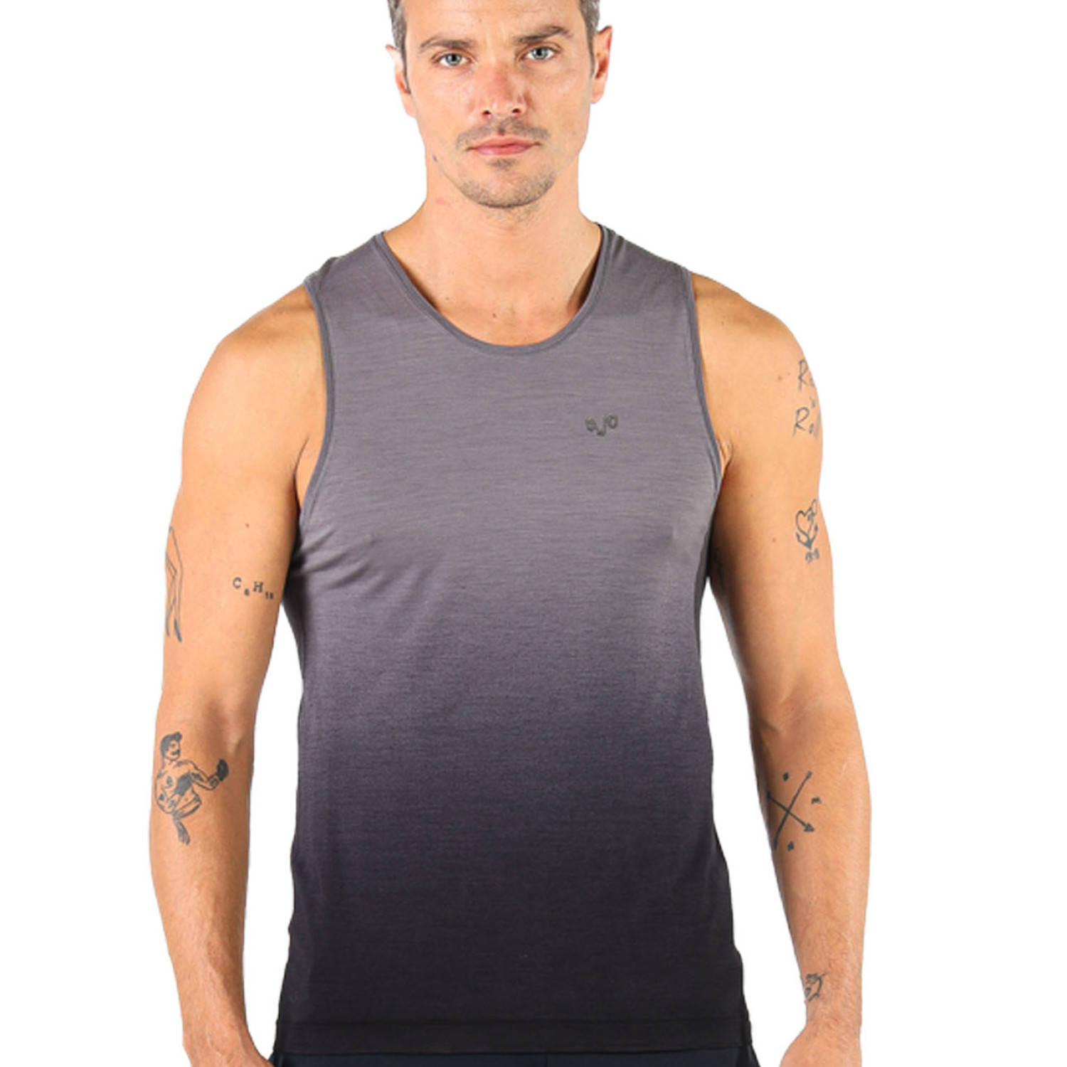 Men's Merino Spaja Sleeveless Muscle Shirt Tank Top for Workout