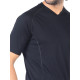 Men's Merino Zonda Short Sleeve T-Shirt V Neck Black