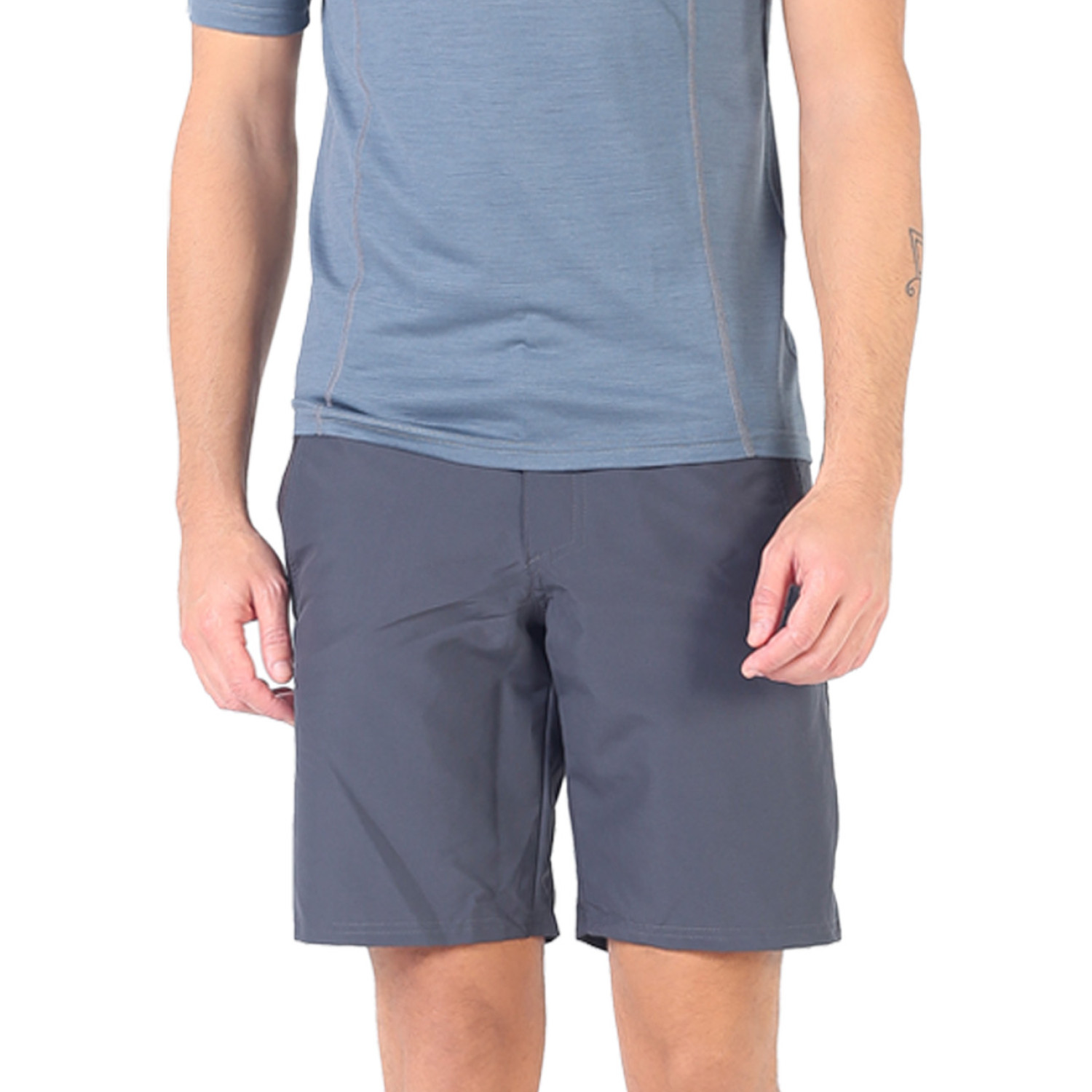 Men's Merino Zonda Short Sleeve T-Shirt V Neck Gray