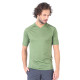 Men's Merino Zonda Short Sleeve T-Shirt V Neck Green