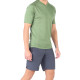 Men's Merino Zonda Short Sleeve T-Shirt V Neck Green