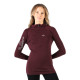 Women's Merino Docca Long Sleeve Zip Hoodie Damson