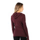 Women's Merino Docca Long Sleeve Zip Hoodie Damson