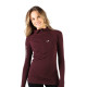 Women's Merino Docca Long Sleeve Zip Hoodie Damson