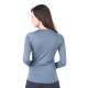 Women's Merino Kona Long Sleeve Crew Thermal Top Gray