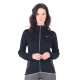 Women's Merino Marin Long Sleeve Zip Hoodie Black