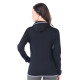 Women's Merino Marin Long Sleeve Zip Hoodie Black